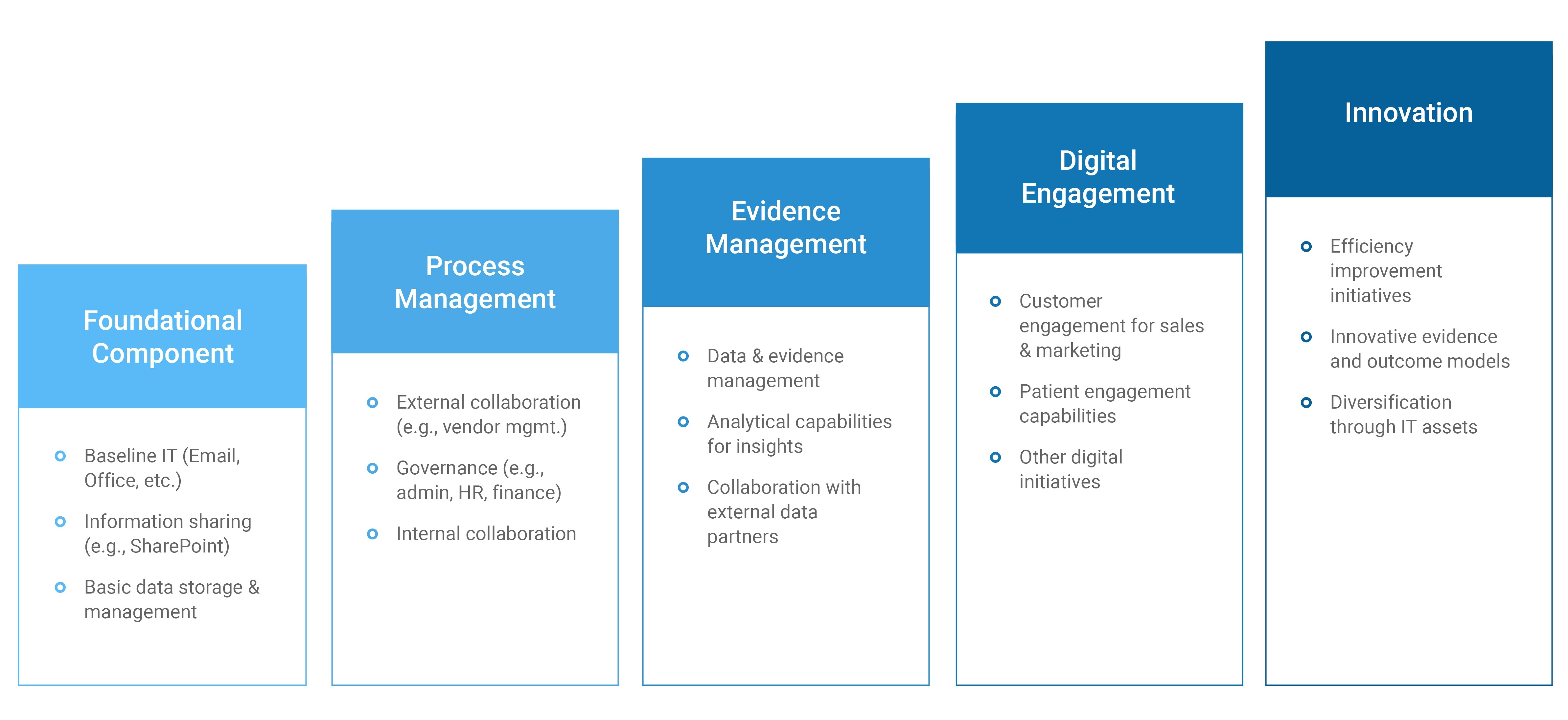 IT requirements evolve through a maturity curve