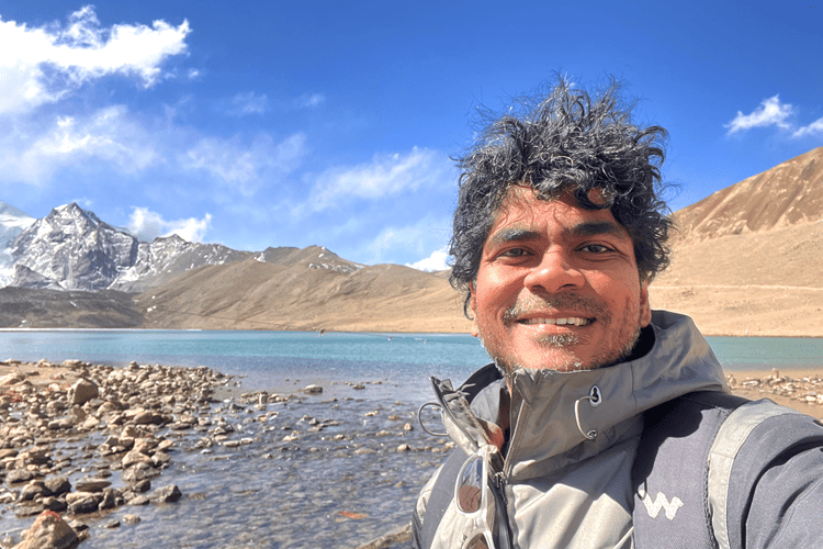 05 Harsh at the Gurudongmar Lake, Sikkim_Harsh Magan pics for World Tourism Day