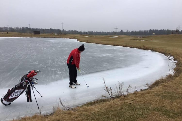 A rigorous practice session at Golf Club Munich West