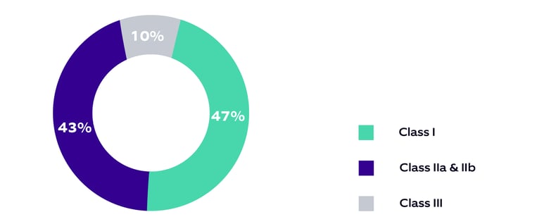 Segmentation of the medical device