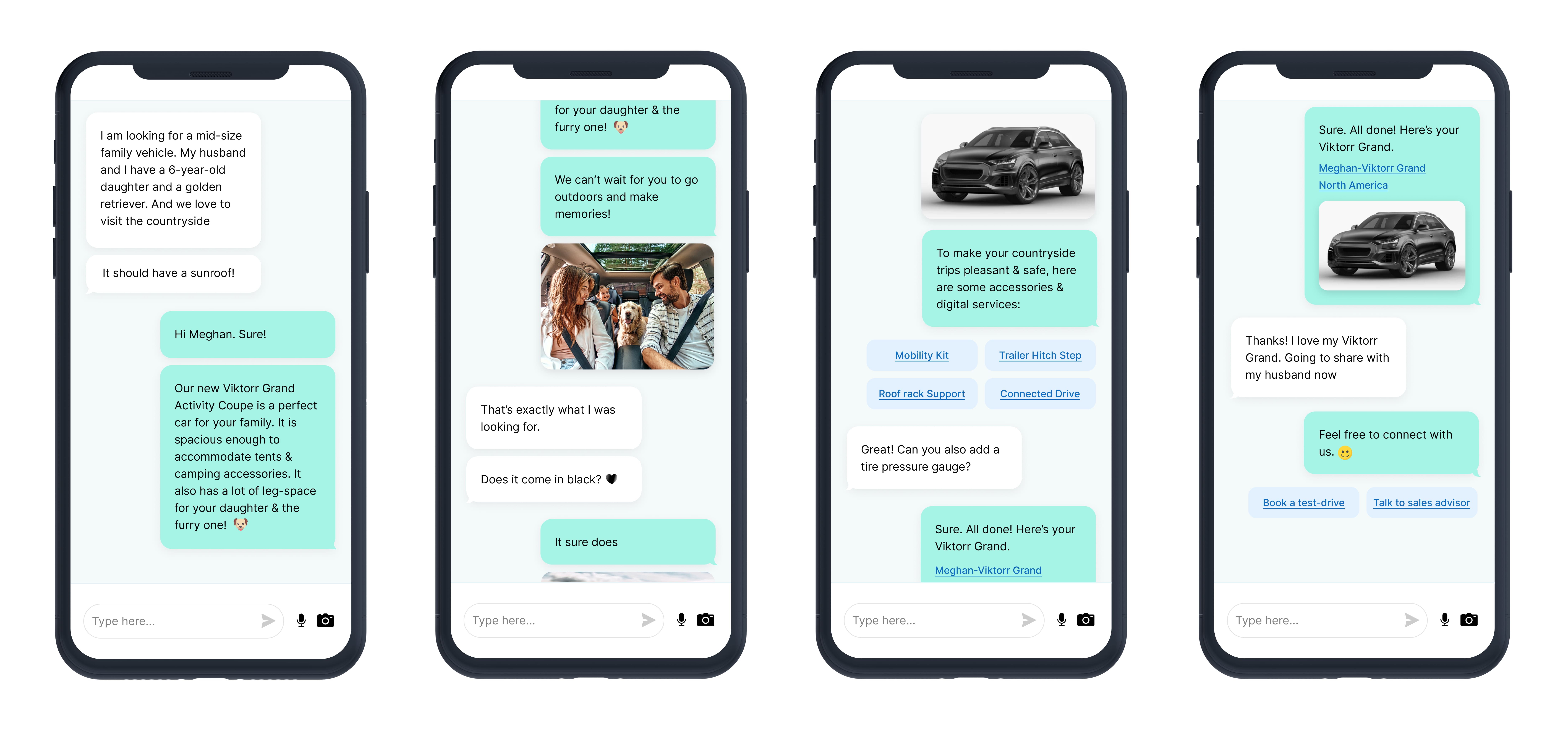 AI-powered Chatbot makes intelligent recommendations based on customers’ preferences for automotive sales