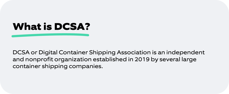DCSA_API standardization for shipping industry