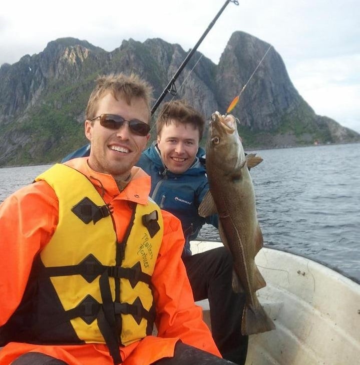 Nagarrians at Play_mountain climbing_Roger with his friends while fishing