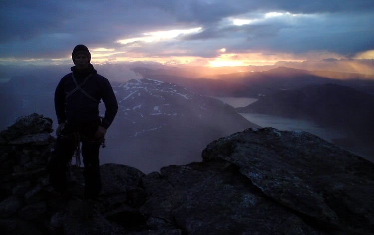 Nagarrians at Play_mountain climbing_Roger at Stetind top