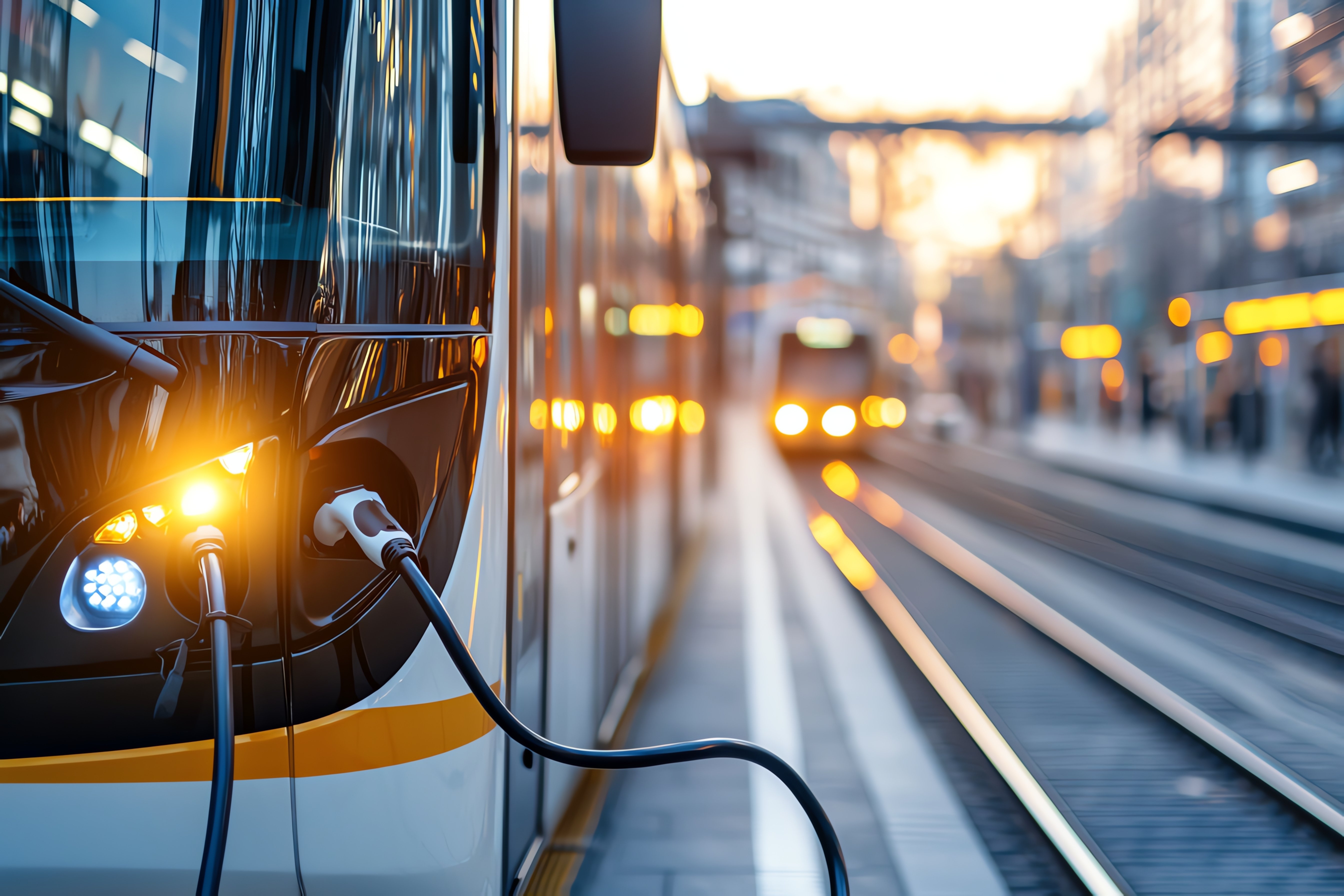 Electric bus charging