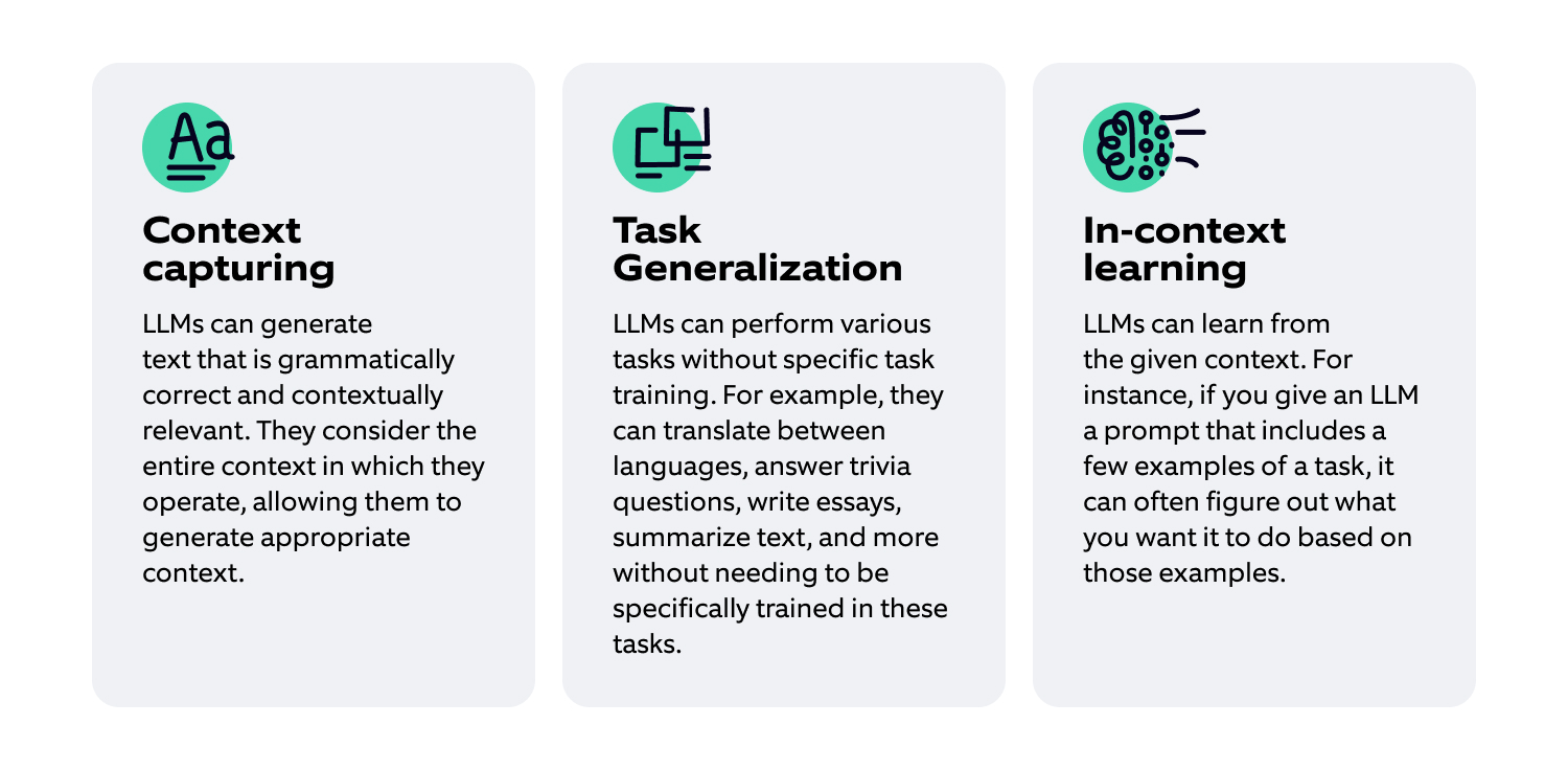 Advantages of Large Language Models