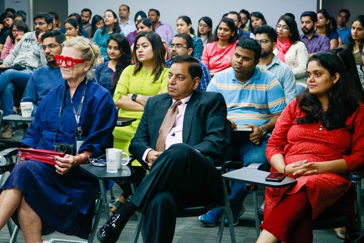 Intrigued audience at one of the events