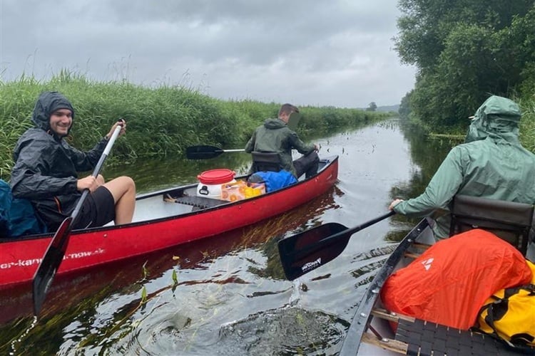 Joshua from Nagarro on a canoe trip