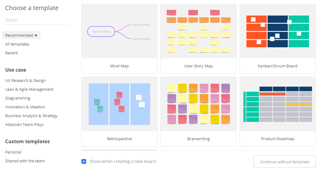 miro templates miro templates