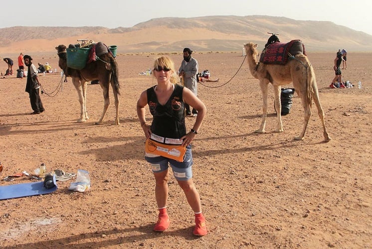 Brigid Wefelnberg at the Marathon des Sables