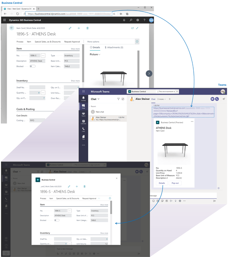 Business Central app for Teams