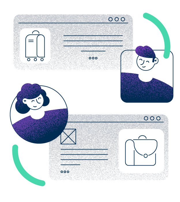 Illustration showing customer experience