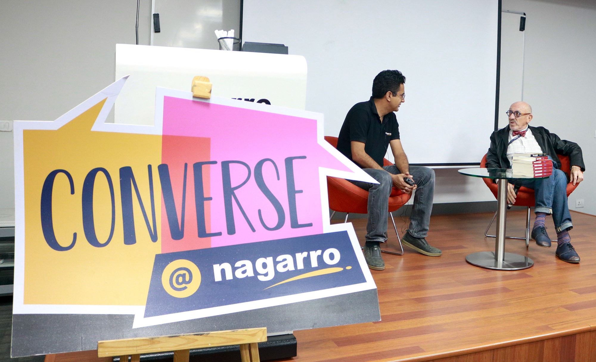 Converse@nagarro_CEO Manas Fuloria with Author and Guest Stanley Moss