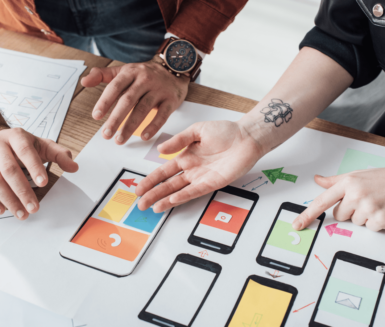 Mobile app designs creation.
