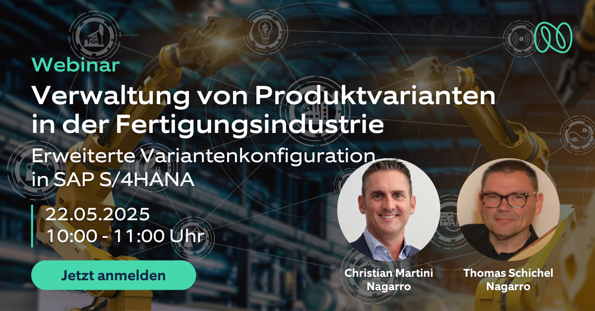 Verwaltung von Produktvarianten in SAP S/4HANA | Webinar