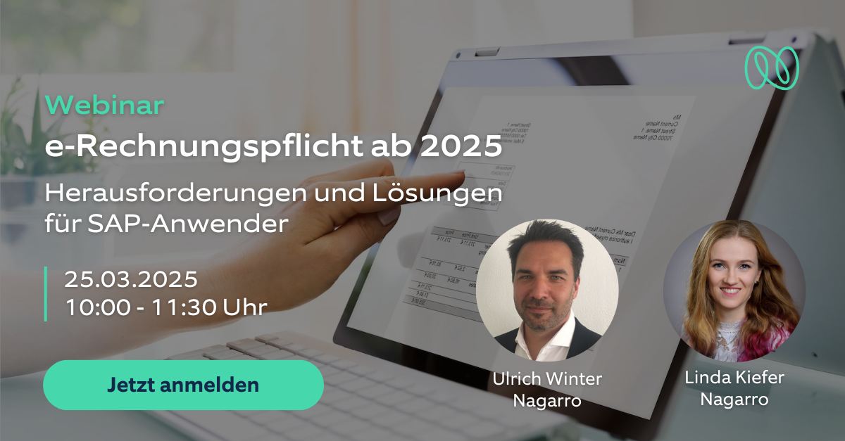 e-Rechnungspflicht: Lösungen für SAP-Anwender | Webinar