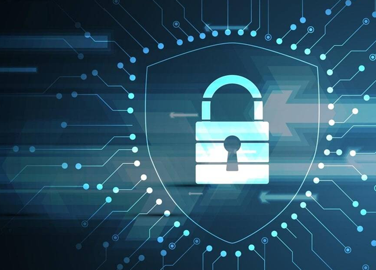 Futuristic cybersecurity icon_m