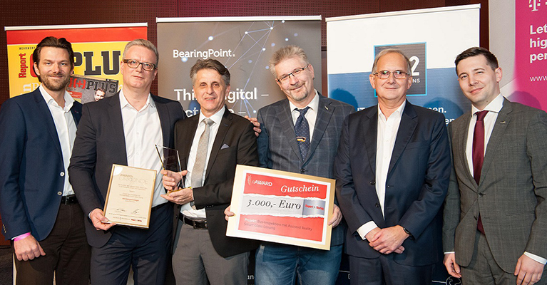 Nagarro and OBB receiving the IT Business Award