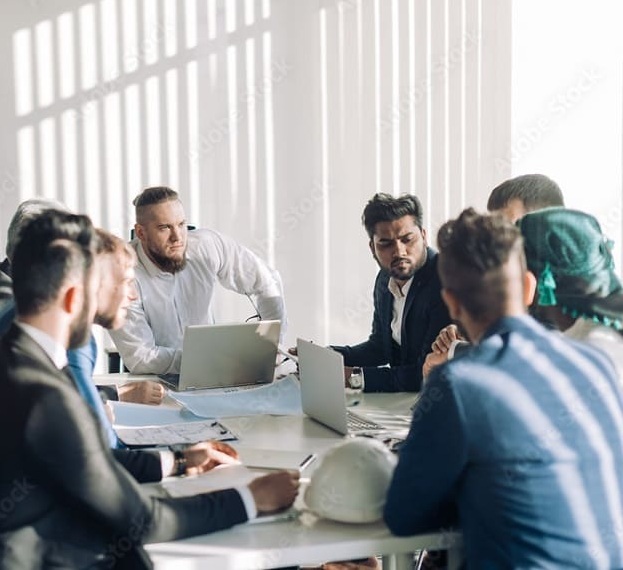 People in discussion