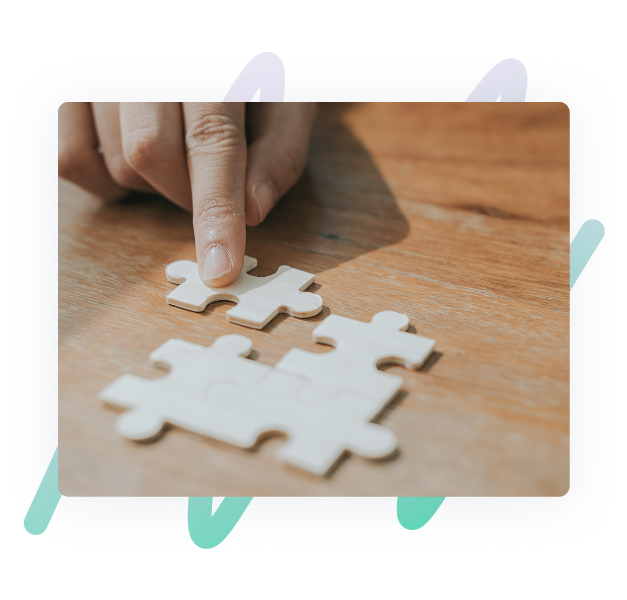 Piecing together 4 puzzle blocks showing SAP upgrades