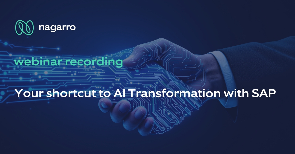 Your Shortcut to AI Transformation with SAP | Webinar recording