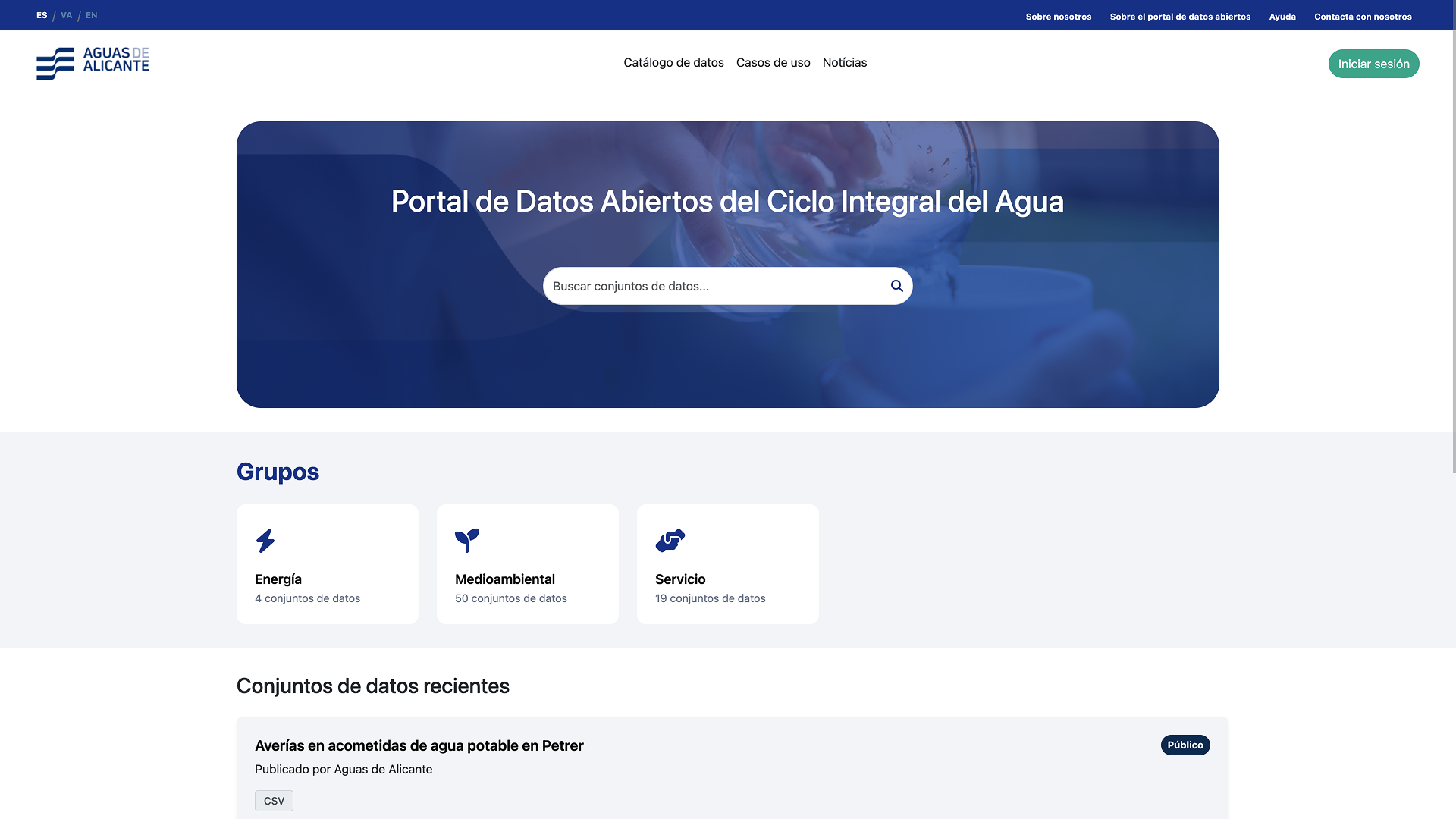 CKAN Aguas de Alicante