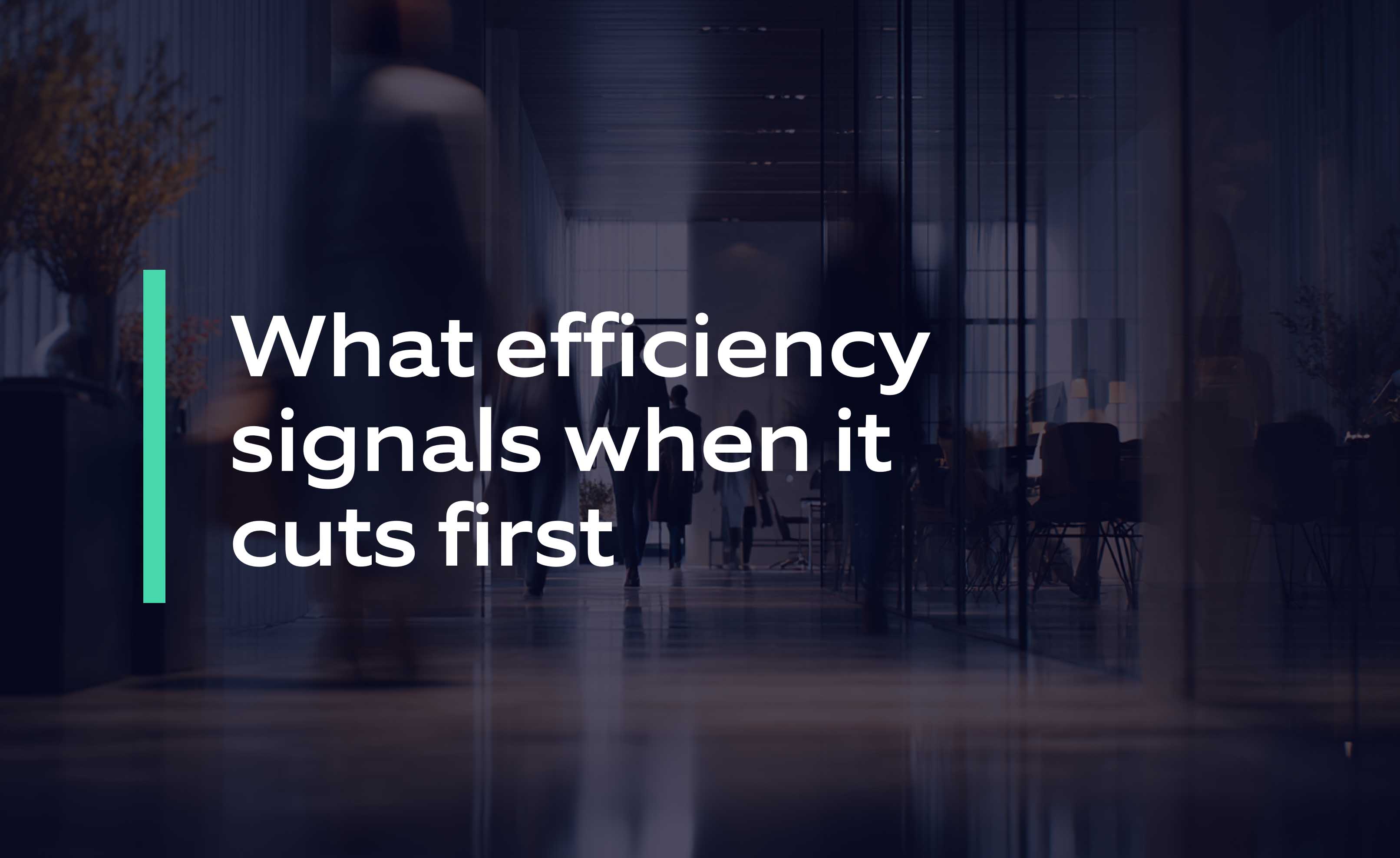 What efficiency signals in the age of AI