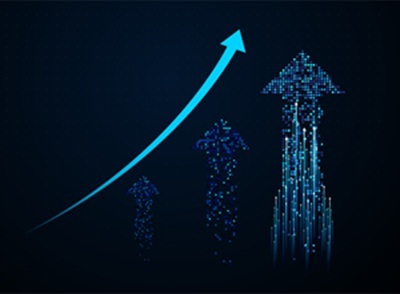 Upward arrows depicting RISE