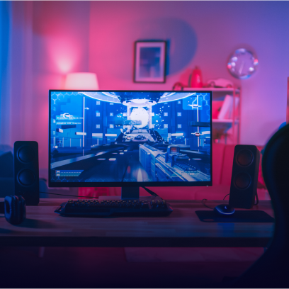 Online gaming pc set-up