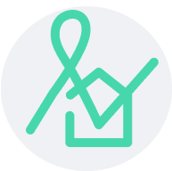 person checkmark and home