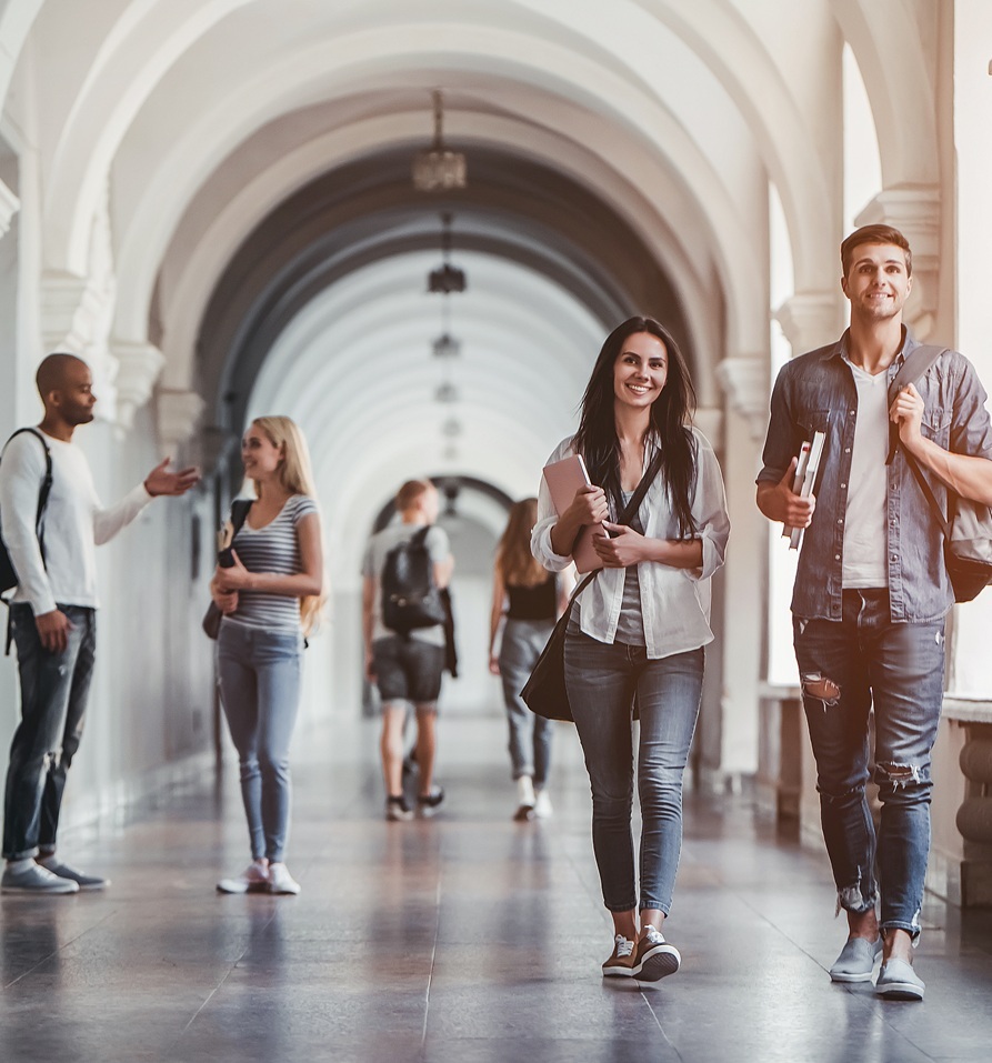 students at university